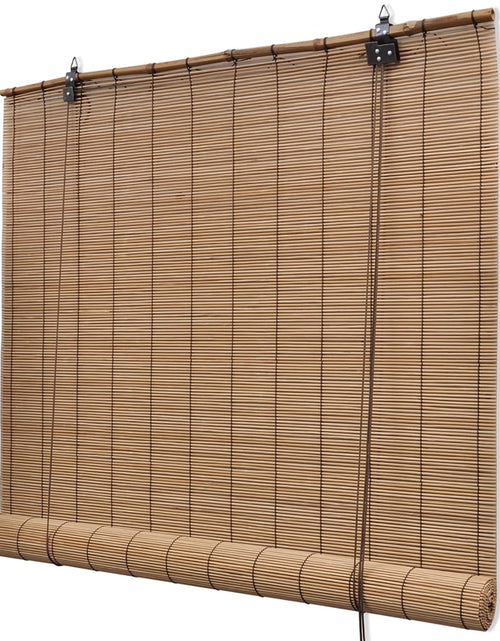 Încărcați imaginea în vizualizatorul Galerie, Jaluzele din bambus tip rulou, 2 buc., maro, 150 x 220 cm
