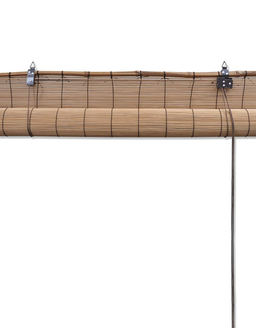 Încărcați imaginea în vizualizatorul Galerie, Jaluzele din bambus tip rulou, 2 buc., maro, 150 x 220 cm
