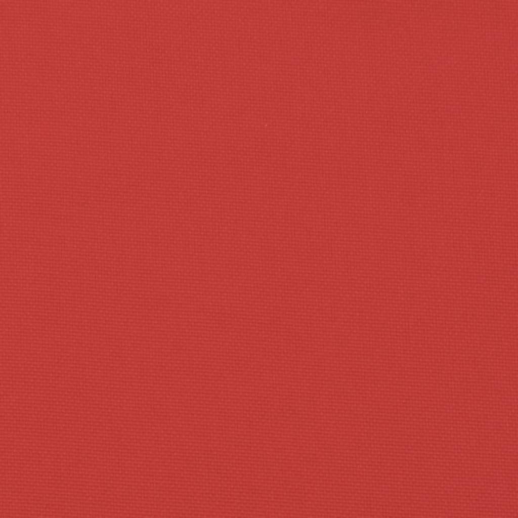 Pernă de paleți, roșu, 60x60x12 cm, material textil