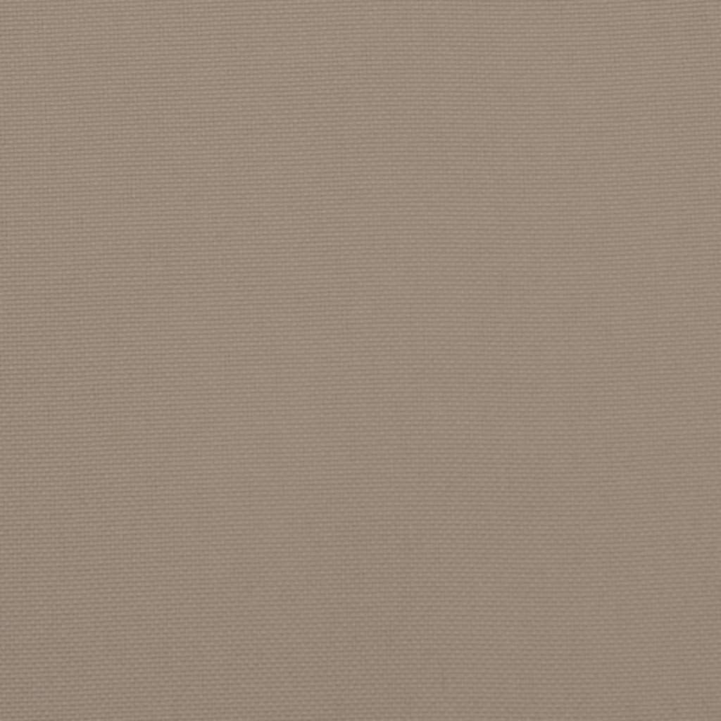 Perne de paleți, 3 buc., gri taupe, material textil