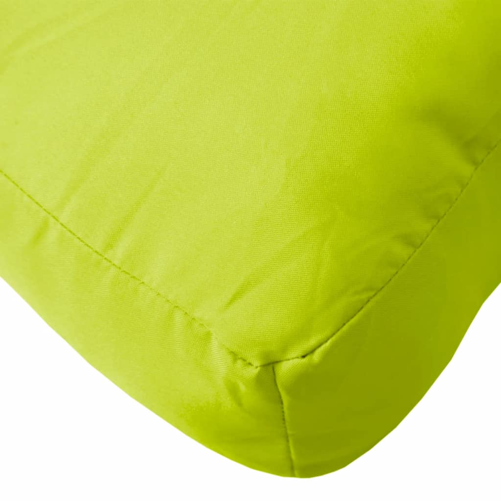 Pernă de paleți, verde aprins, 58x58x10 cm, material textil