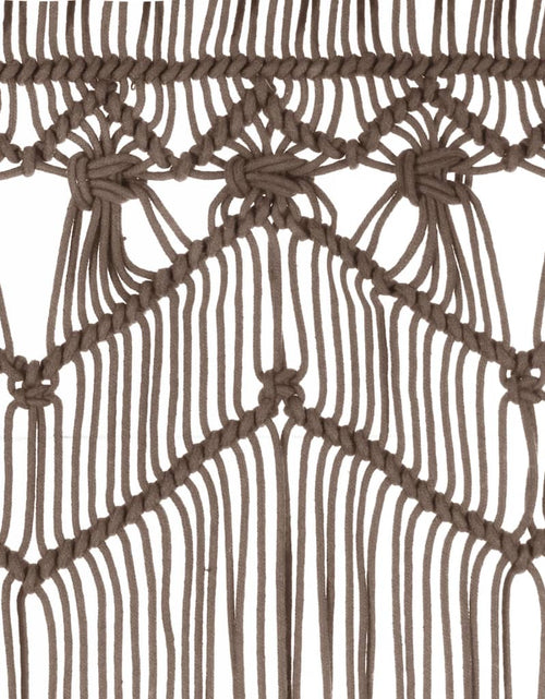 Încărcați imaginea în vizualizatorul Galerie, Perdea macrame, gri taupe,140 x 240 cm, bumbac - Lando
