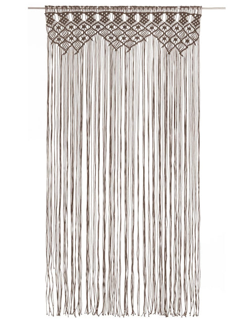 Загрузите изображение в средство просмотра галереи, Perdea macrame, gri taupe,140 x 240 cm, bumbac
