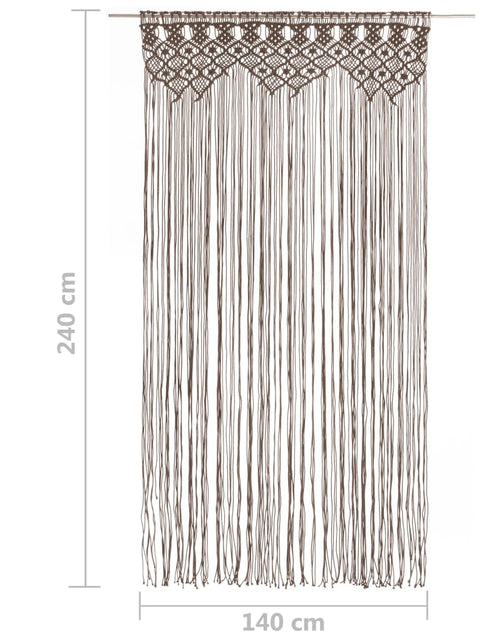 Загрузите изображение в средство просмотра галереи, Perdea macrame, gri taupe,140 x 240 cm, bumbac
