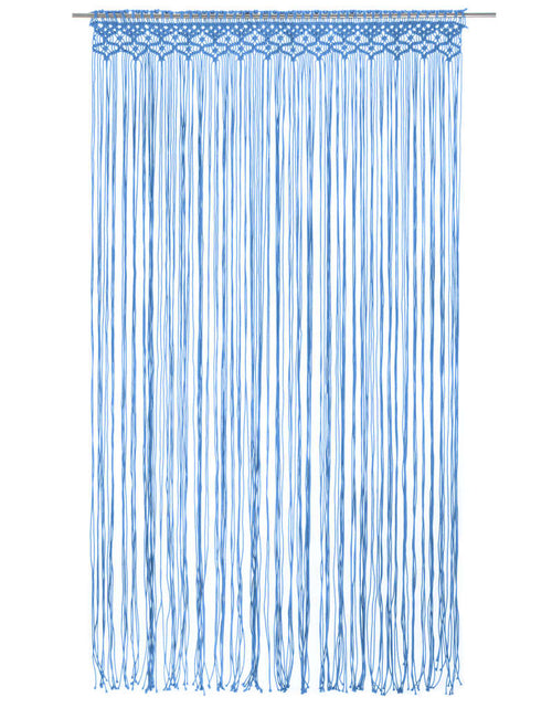 Încărcați imaginea în vizualizatorul Galerie, Perdea macrame, albastru, 140 x 240 cm, bumbac - Lando
