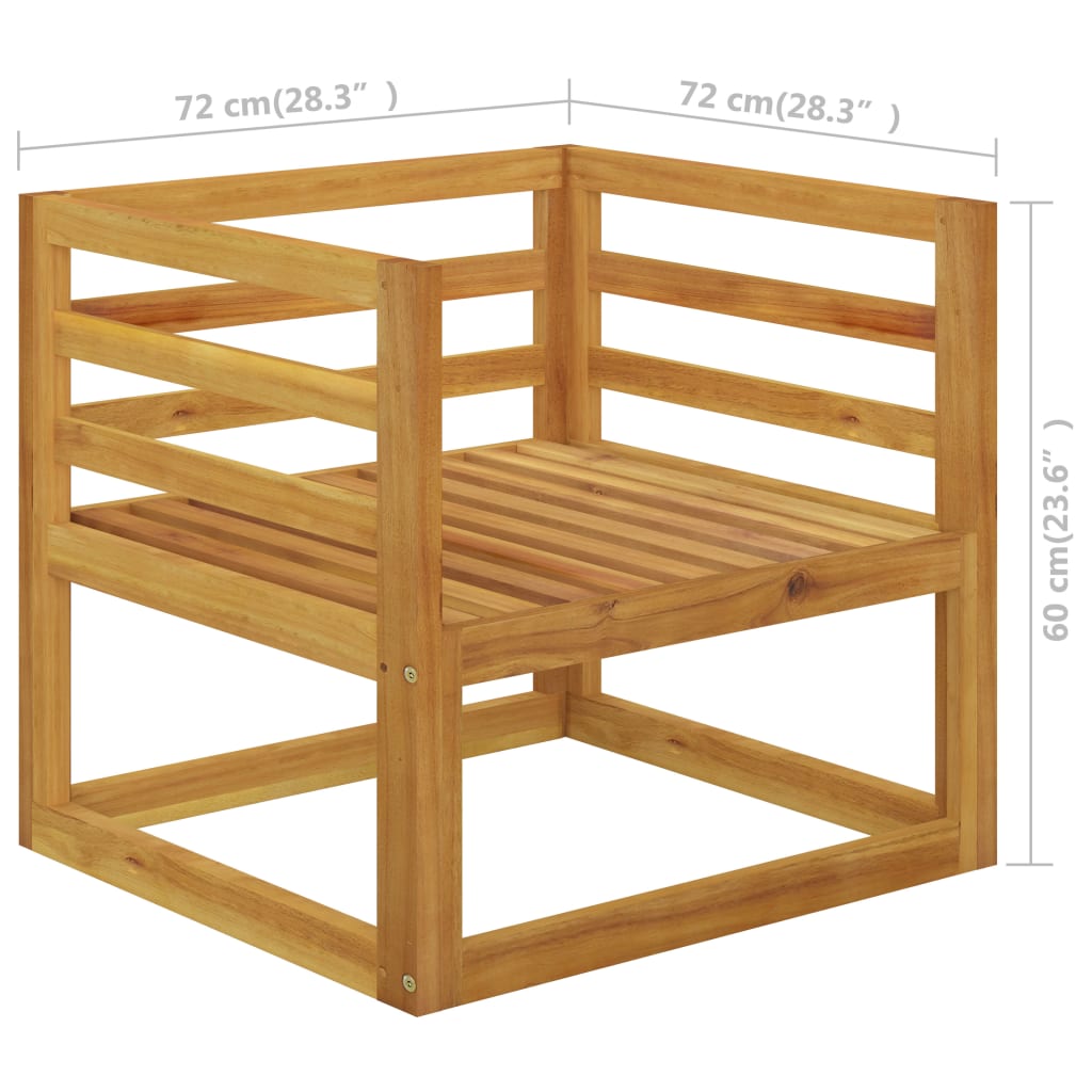 Set mobilier grădină cu perne, 6 piese, crem, lemn masiv acacia