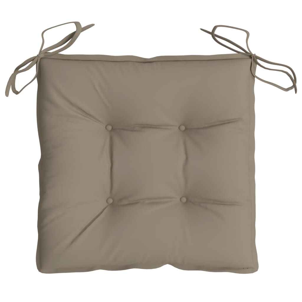 Perne de scaun, 2 buc., gri taupe, 40x40x7 cm, textil oxford