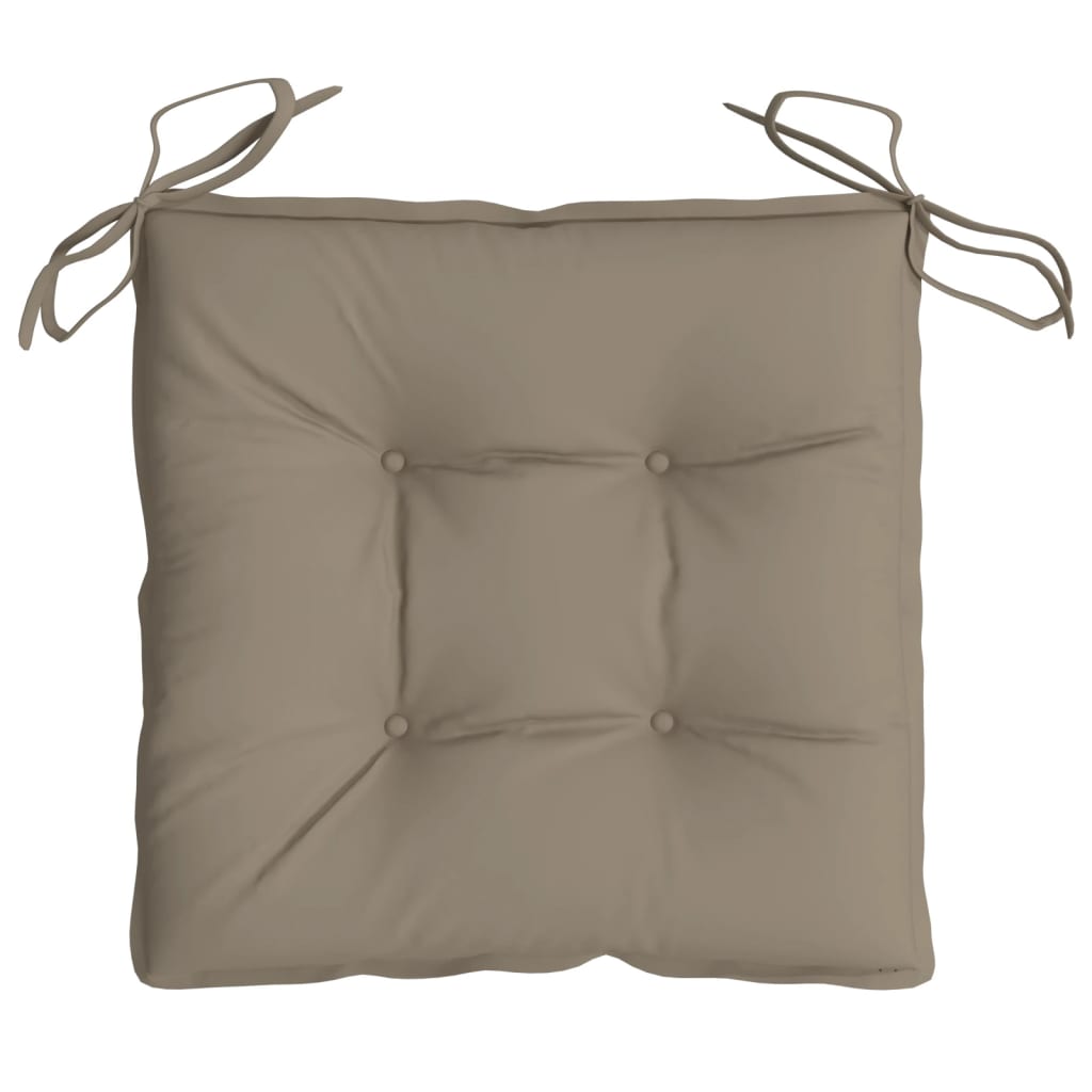 Perne de scaun, 4 buc., gri taupe, 40x40x7 cm, textil oxford