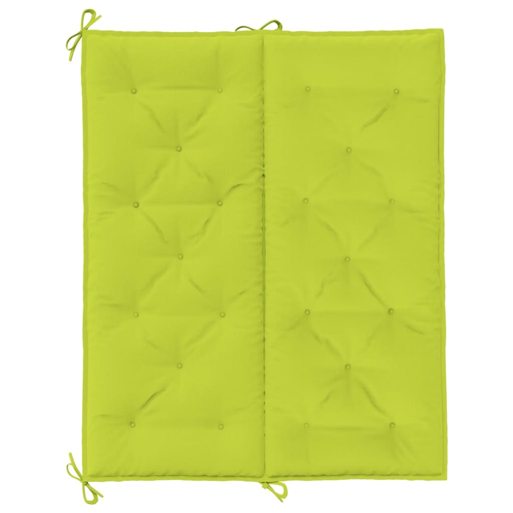 Pernă bancă grădină, verde aprins 120x(50+50)x7cm textil oxford