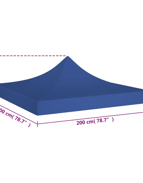 Загрузите изображение в средство просмотра галереи, Acoperiș pentru cort de petrecere, albastru, 2 x 2 m, 270 g/m²
