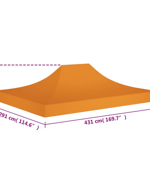 Загрузите изображение в средство просмотра галереи, Acoperiș pentru cort de petrecere, portocaliu, 4,5x3 m 270 g/m²
