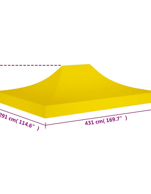Загрузите изображение в средство просмотра галереи, Acoperiș pentru cort de petrecere, galben, 270 g/m², 4,5x3

