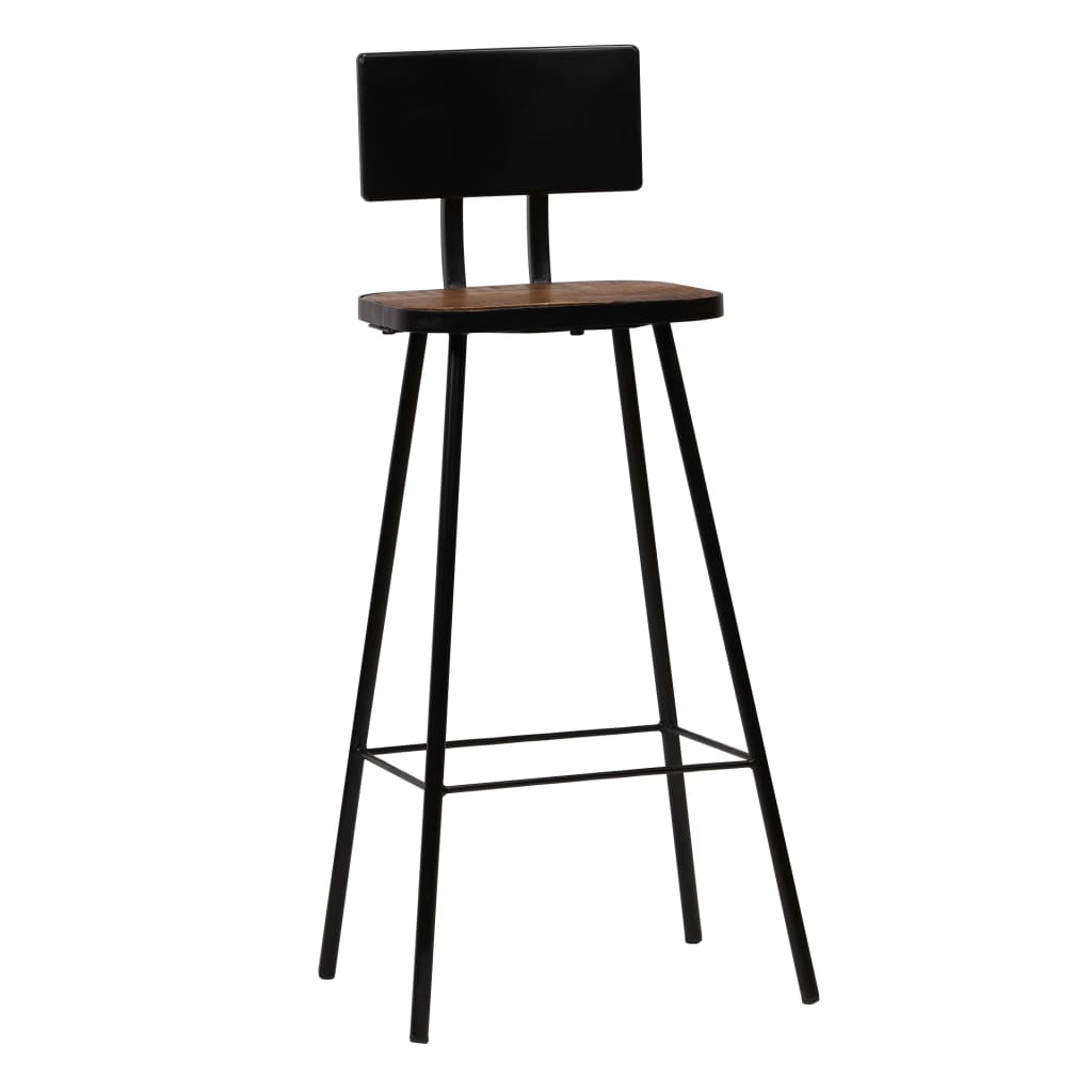 Set mobilier de bar, 3 piese, negru