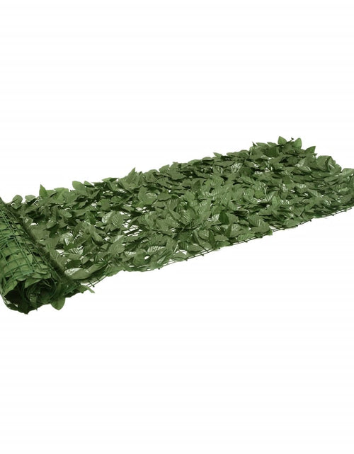 Încărcați imaginea în vizualizatorul Galerie, Paravan de balcon, frunze verde închis, 300x75 cm
