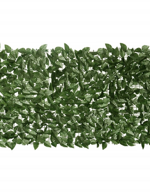Загрузите изображение в средство просмотра галереи, Paravan de balcon, frunze verde închis, 300x75 cm
