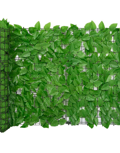 Încărcați imaginea în vizualizatorul Galerie, Paravan de balcon, frunze verzi, 500x75 cm
