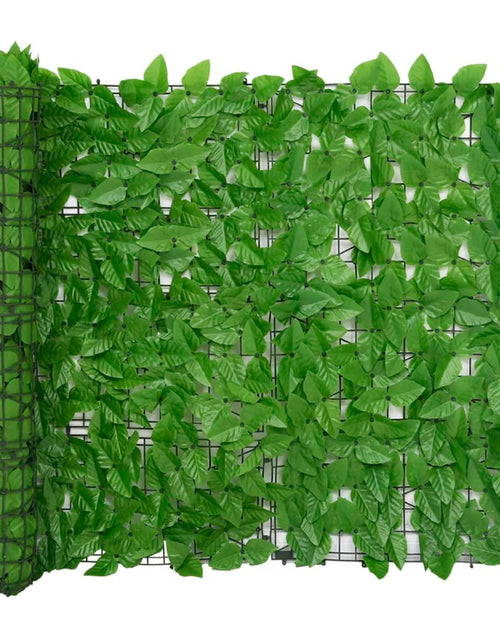 Încărcați imaginea în vizualizatorul Galerie, Paravan de balcon, frunze verzi, 500x100 cm
