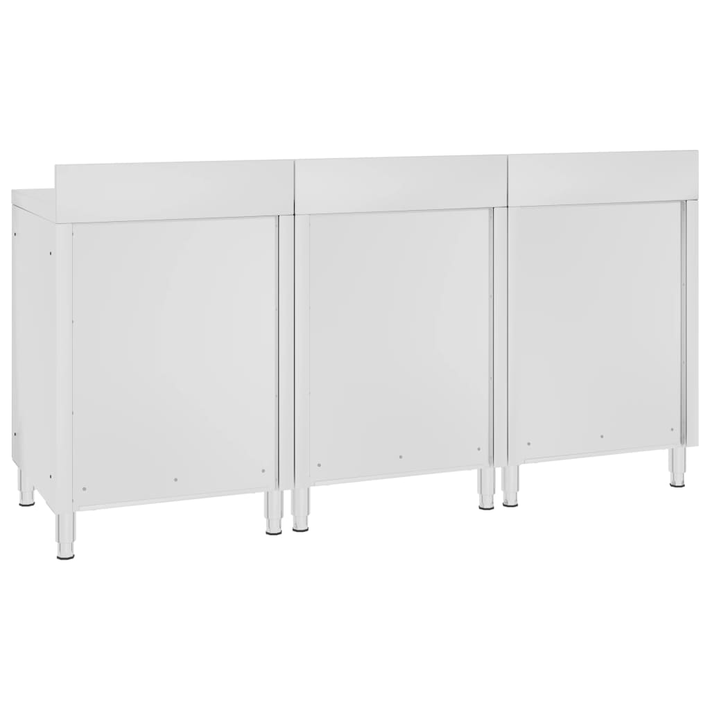 Dulap blat de lucru comercial 180x60x96 cm oțel inoxidabil