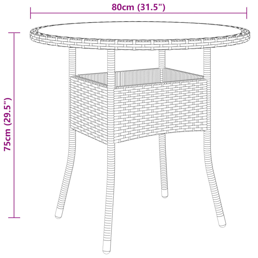 Set mobilier de grădină, 5 piese, bej, poliratan