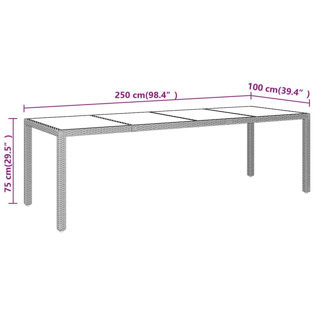 Set mobilier de grădină, 11 piese, bej, poliratan