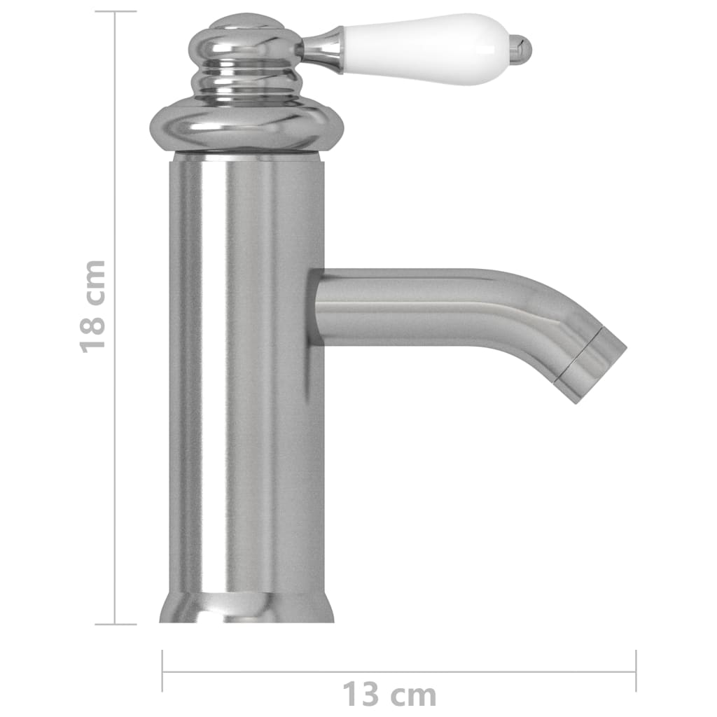 Robinet chiuvetă de baie, argintiu, 130x180 mm