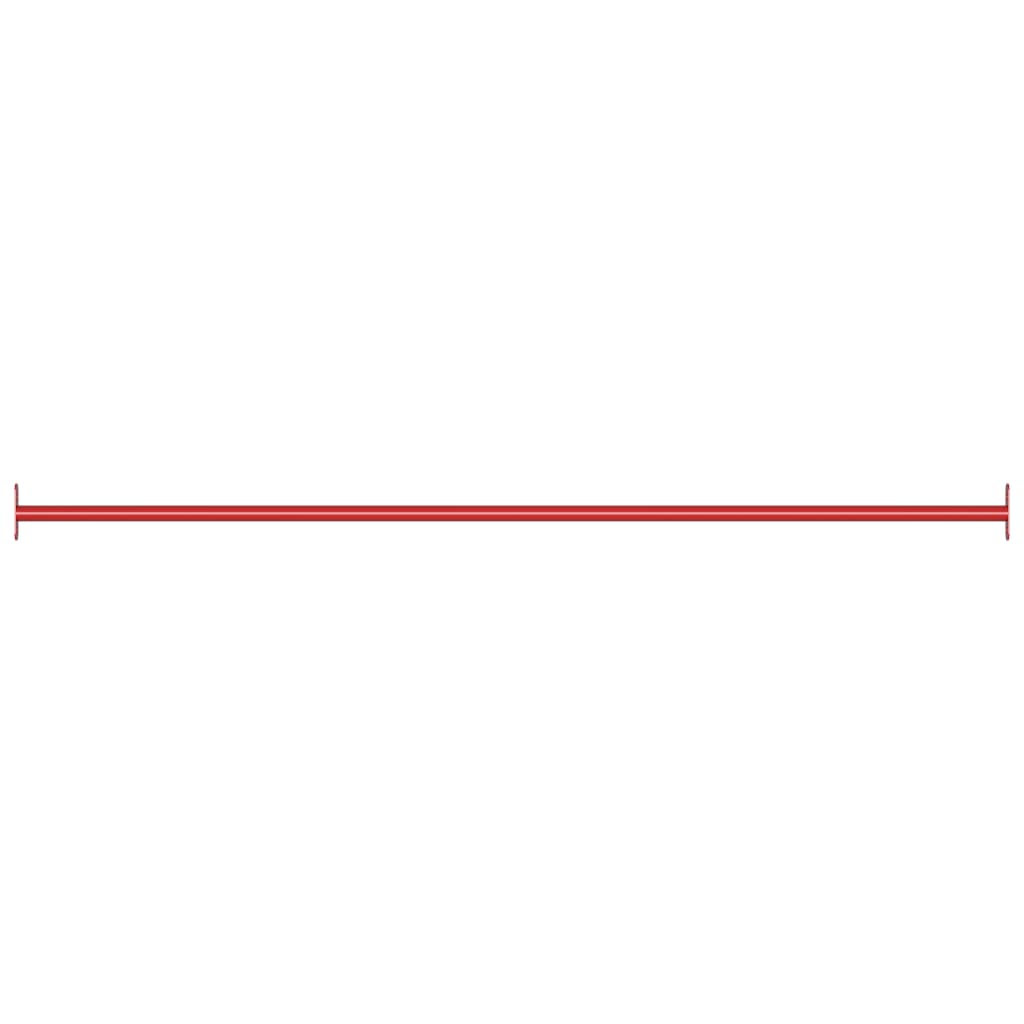Bară de rotire, roșu, 125 cm, oțel
