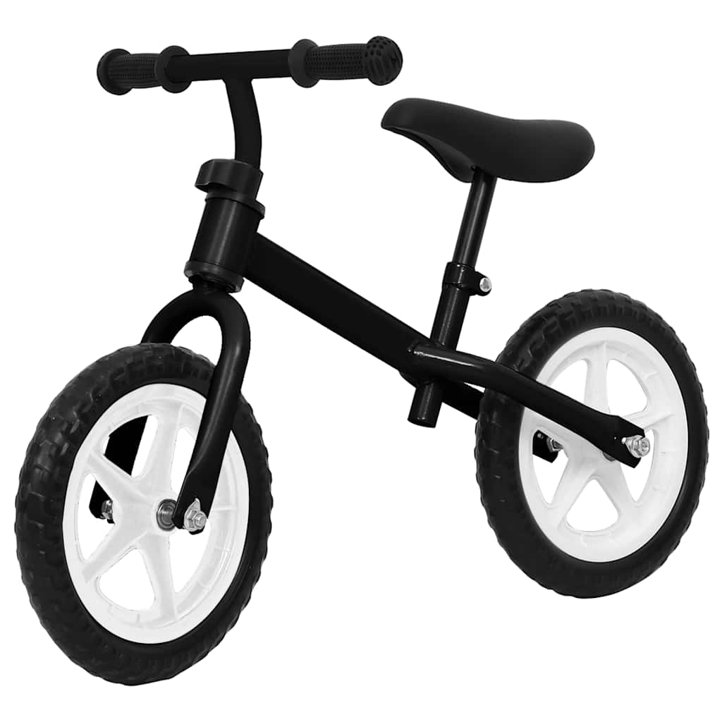 Bicicletă pentru echilibru 11 inci, cu roți, negru