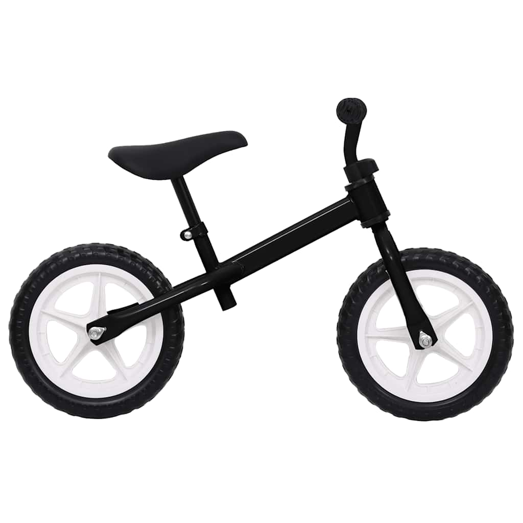 Bicicletă pentru echilibru 11 inci, cu roți, negru