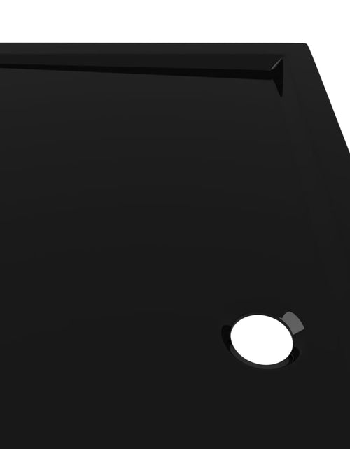 Загрузите изображение в средство просмотра галереи, Cădiță de duș dreptunghiulară din ABS, negru, 80x90 cm
