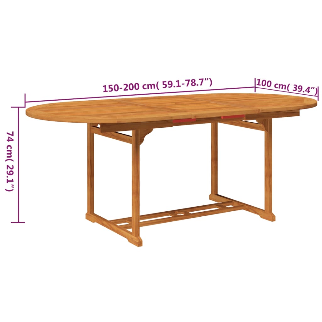 Set mobilier de grădină, 5 piese, lemn masiv de acacia - Lando