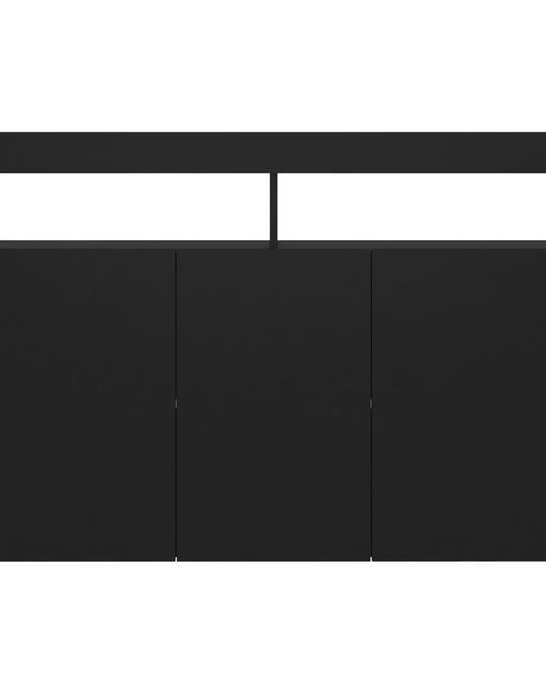 Загрузите изображение в средство просмотра галереи, Servantă cu lumini LED,negru , 115,5x30x75 cm

