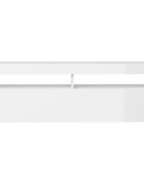 Загрузите изображение в средство просмотра галереи, Comodă TV cu lumini LED, alb extralucios, 120x35x40 cm
