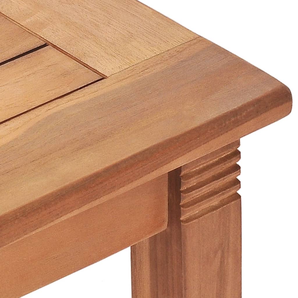 Set de masă pentru grădină cu perne, 5 piese, lemn masiv de tec - Lando