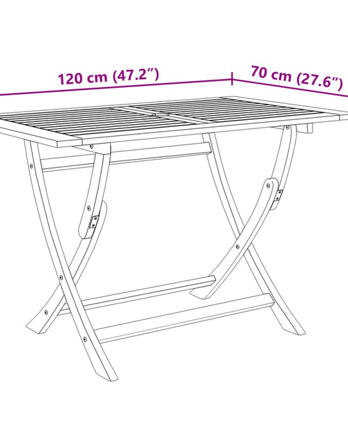 Încărcați imaginea în vizualizatorul Galerie, Set mobilier de grădină pliabil, 5 piese, lemn masiv acacia
