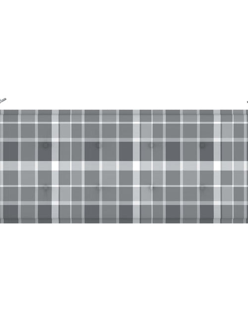 Загрузите изображение в средство просмотра галереи, Bancă grădină cu 3 locuri, cu pernă, 150 cm, gri, lemn eucalipt
