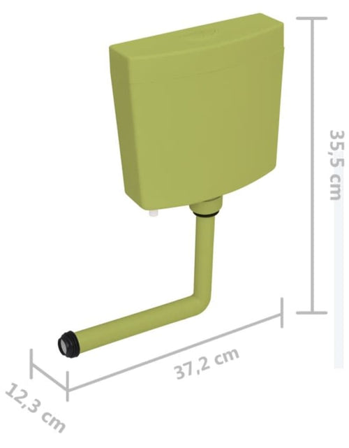 Загрузите изображение в средство просмотра галереи, Rezervor de toaletă cu admisie de apă pe fund, 3/6 L, măsliniu - Lando
