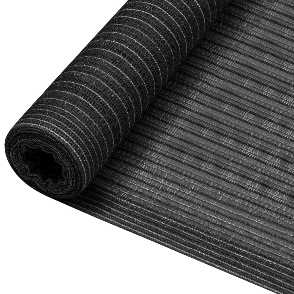 Plasă pentru intimitate, antracit, 1x25 m, HDPE, 75 g/m²