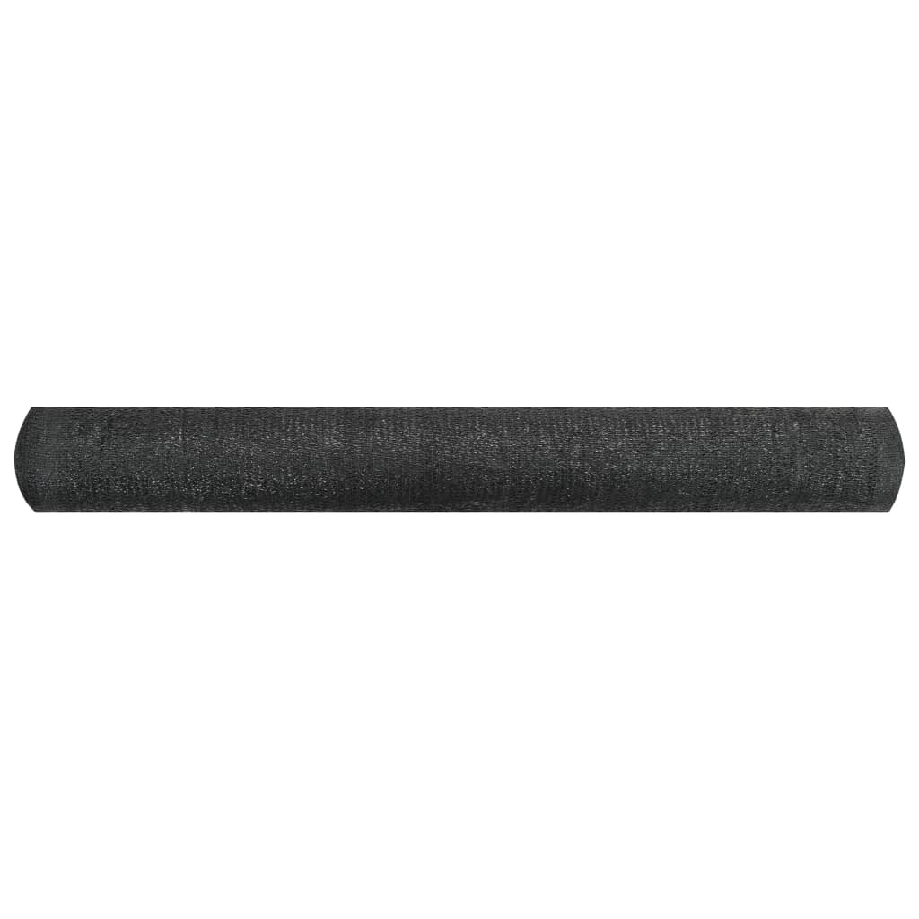 Plasă protecție intimitate, negru, 1x10 m, HDPE, 150 g/m²