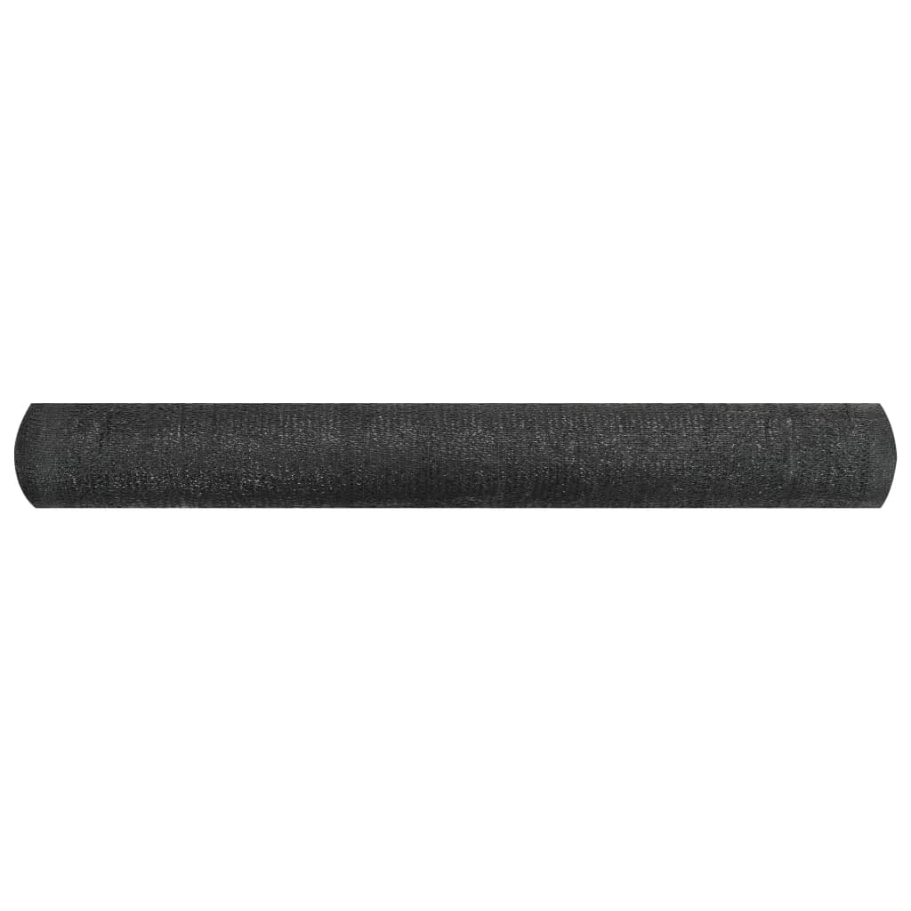 Plasă protecție intimitate, negru, 1x10 m, HDPE, 195 g/m²