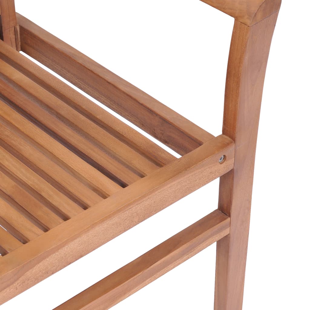 Scaune de masă cu perne, 4 buc., antracit, lemn masiv de tec