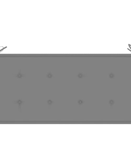 Încărcați imaginea în vizualizatorul Galerie, Bancă de grădină, cu pernă gri, 112 cm, lemn masiv de tec
