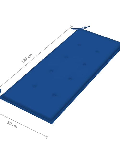 Загрузите изображение в средство просмотра галереи, Bancă de grădină cu pernă, 120 cm, lemn masiv de acacia - Lando
