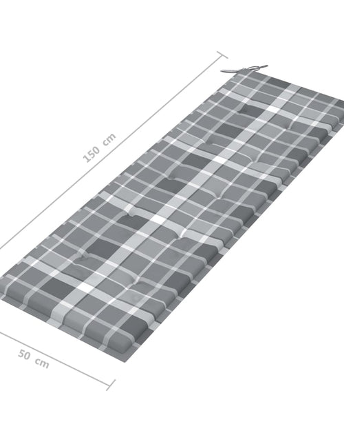 Загрузите изображение в средство просмотра галереи, Bancă de grădină cu pernă, 157 cm, lemn masiv de acacia
