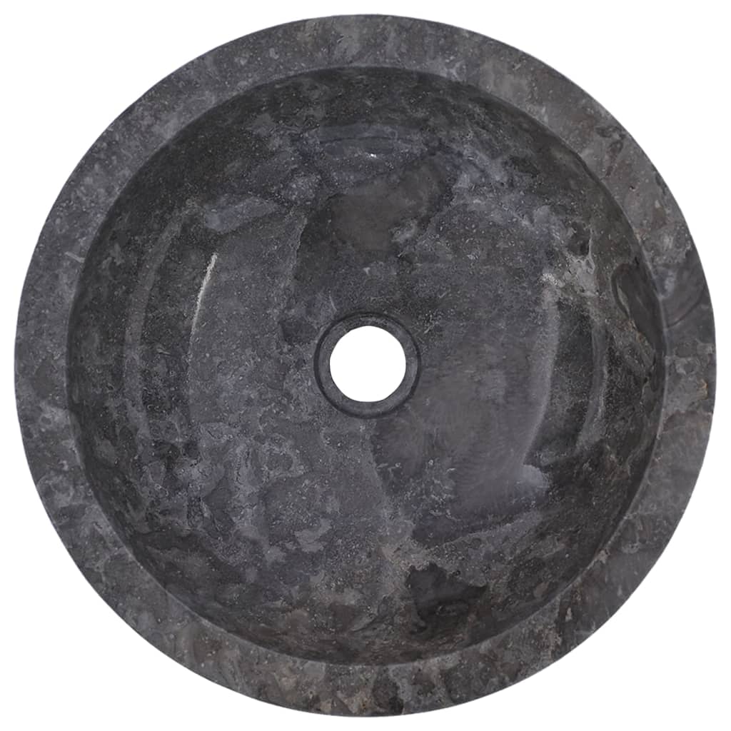 Chiuvetă, gri, Ø40x12 cm, marmură - Lando