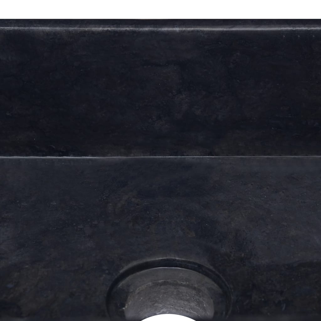 Chiuvetă, negru, 30x30x13 cm, marmură
