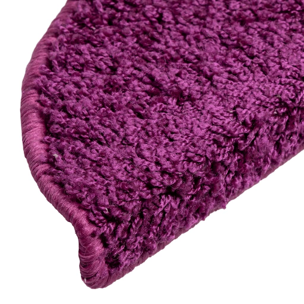 Covorașe de scară, 5 buc.,violet, 56x17x3 cm
