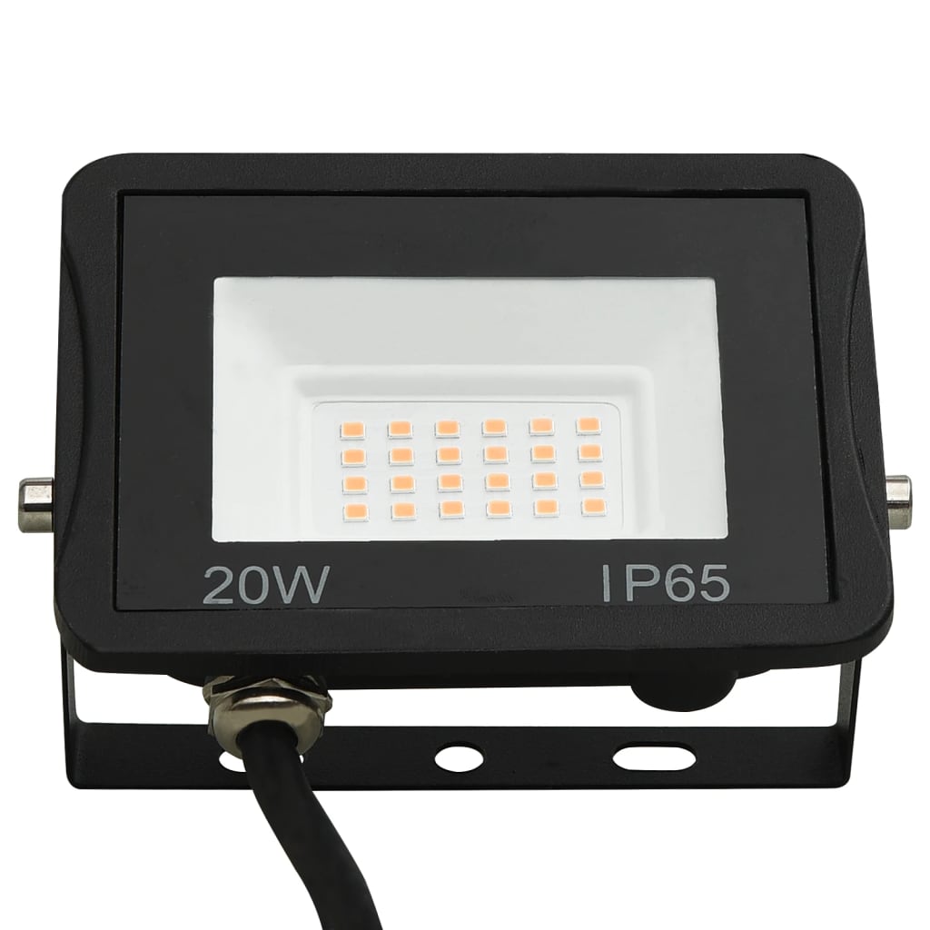 Proiector cu LED, alb cald, 20 W