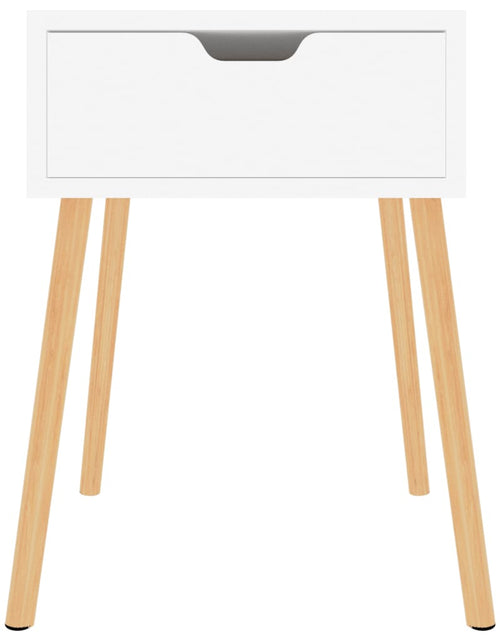 Загрузите изображение в средство просмотра галереи, Dulapuri noptieră, 2 buc., alb, 40x40x56 cm, lemn prelucrat
