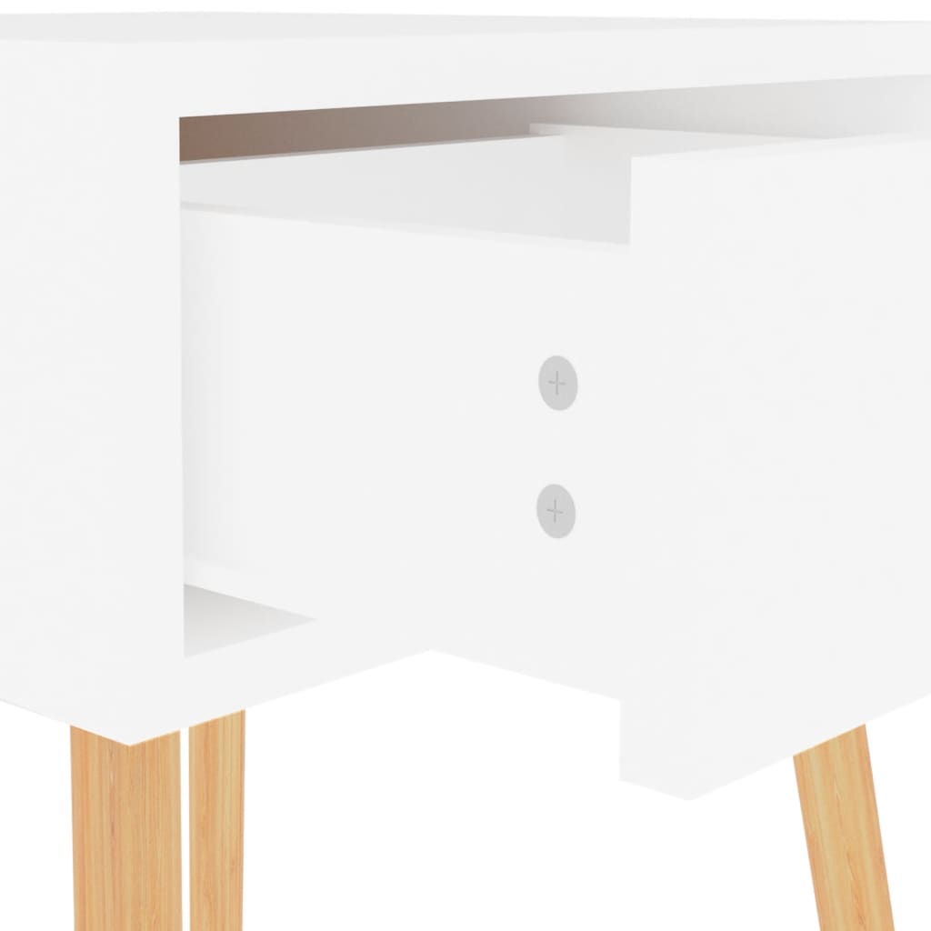 Dulapuri noptieră, 2 buc., alb, 40x40x56 cm, lemn prelucrat