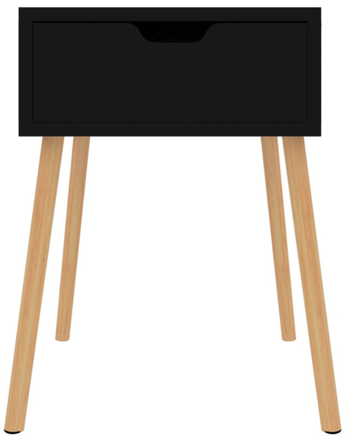 Загрузите изображение в средство просмотра галереи, Noptieră, negru, 40x40x56 cm, lemn prelucrat
